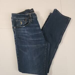 Polo Assn. Mens Jean 34x32 Dark‎ Blue Preowned/Excellent